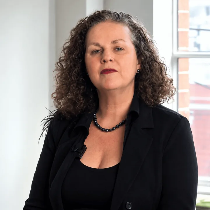 Pamela Frost, founder of Adapt & Thrive, talking about AI Pathfinder
